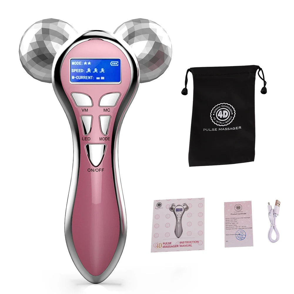 Masseur Facial 4D EMS – Microcourants & Lifting Velumia