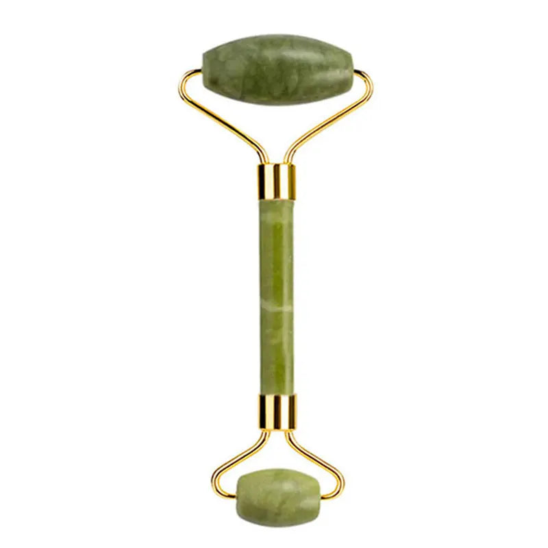 Masque Yeux Pierre de Jade Massage Facial Roller Guasha Thérapie Froide - SHOP VELUMIA