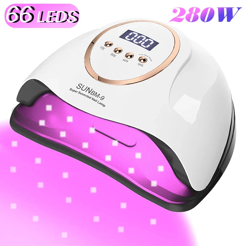 Lampe UV LED 300W pour Ongles - Séchoir Professionnel 72 LEDs avec Minuteur Intelligent - SHOP VELUMIA