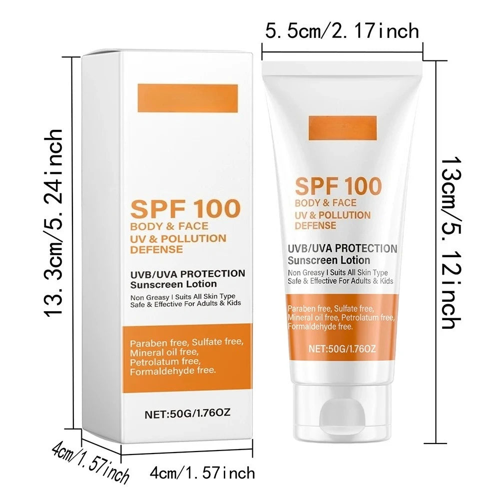 Crème Solaire SPF 100+ Visage & Corps – Velumia