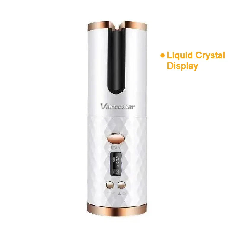 Boucleur à Cheveux Sans Fil Électrique - 6 Températures & 6 Minuteries LED - SHOP VELUMIA