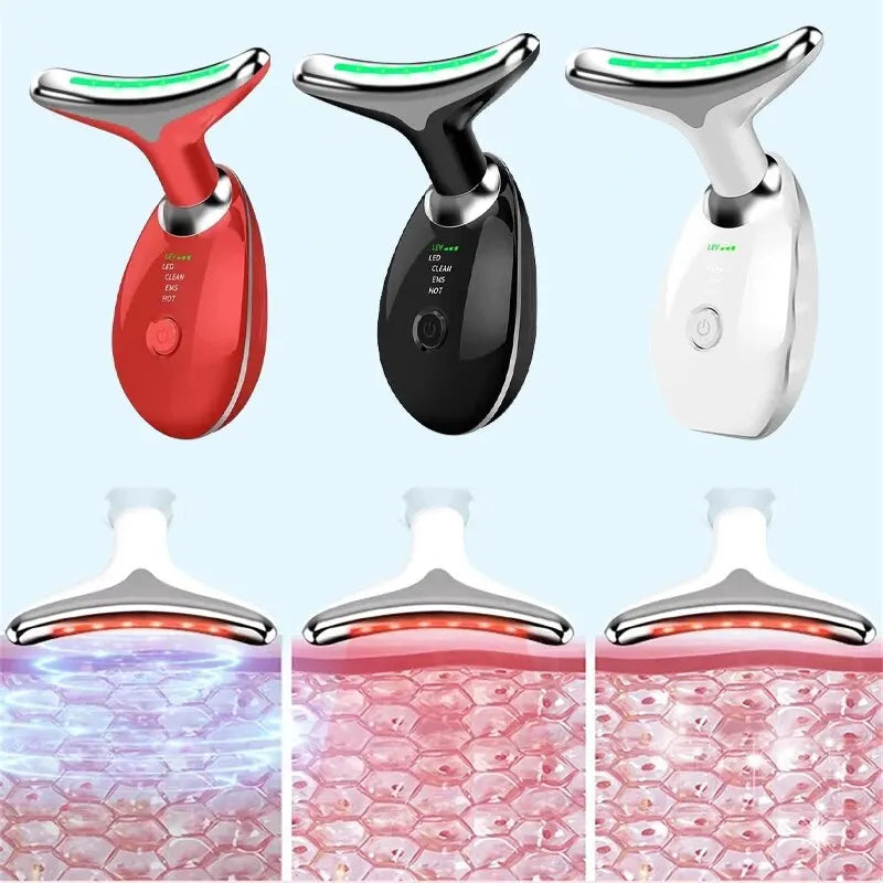 Masseur de Cou LED - Appareil Lifting Visage 3 Modes Raffermissant Anti-Rides - SHOP VELUMIA
