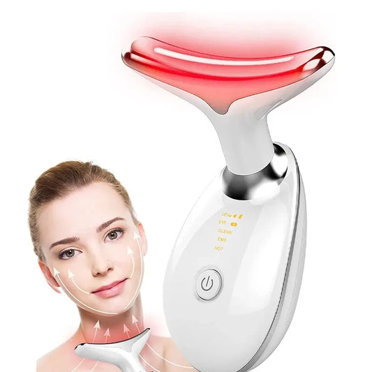 Masseur de Cou LED - Appareil Lifting Visage 3 Modes Raffermissant Anti-Rides - SHOP VELUMIA