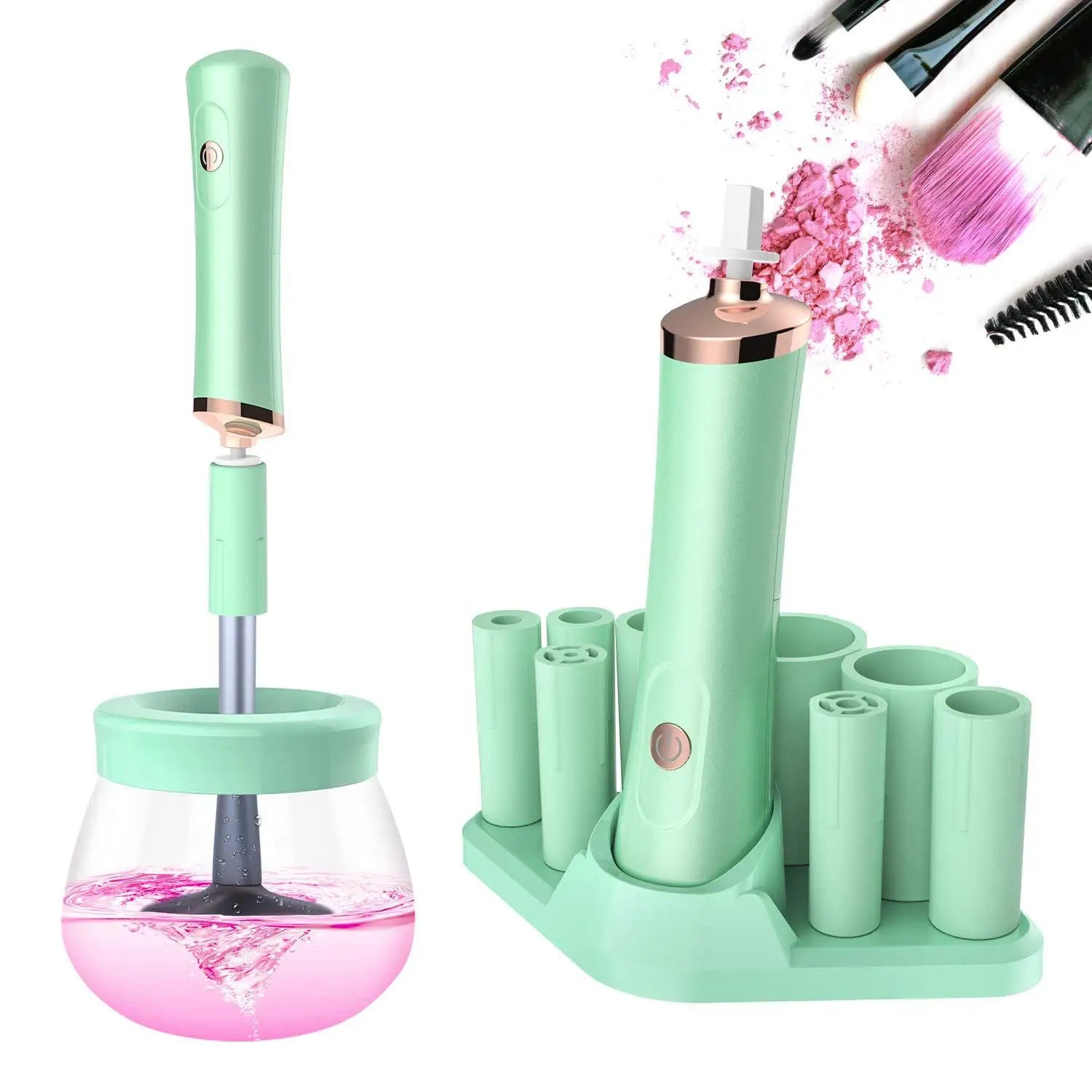 Nettoyeur de Pinceaux Maquillage Électrique - Lavage et Séchage Rapide - SHOP VELUMIA