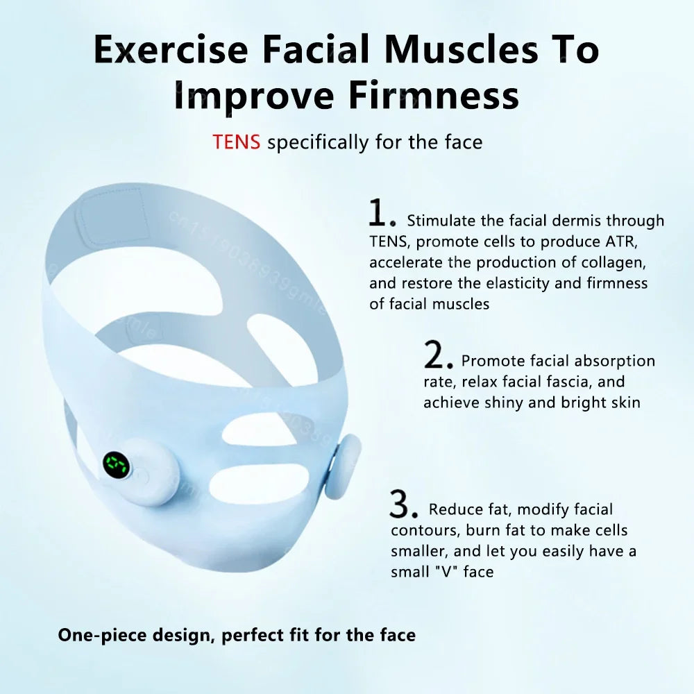 Appareil de Massage Facial V Face EMS - Lifting et Sculptant Anti-Double Menton - SHOP VELUMIA