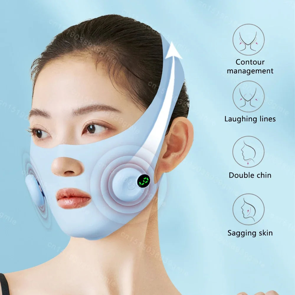 Appareil de Massage Facial V Face EMS - Lifting et Sculptant Anti-Double Menton - SHOP VELUMIA