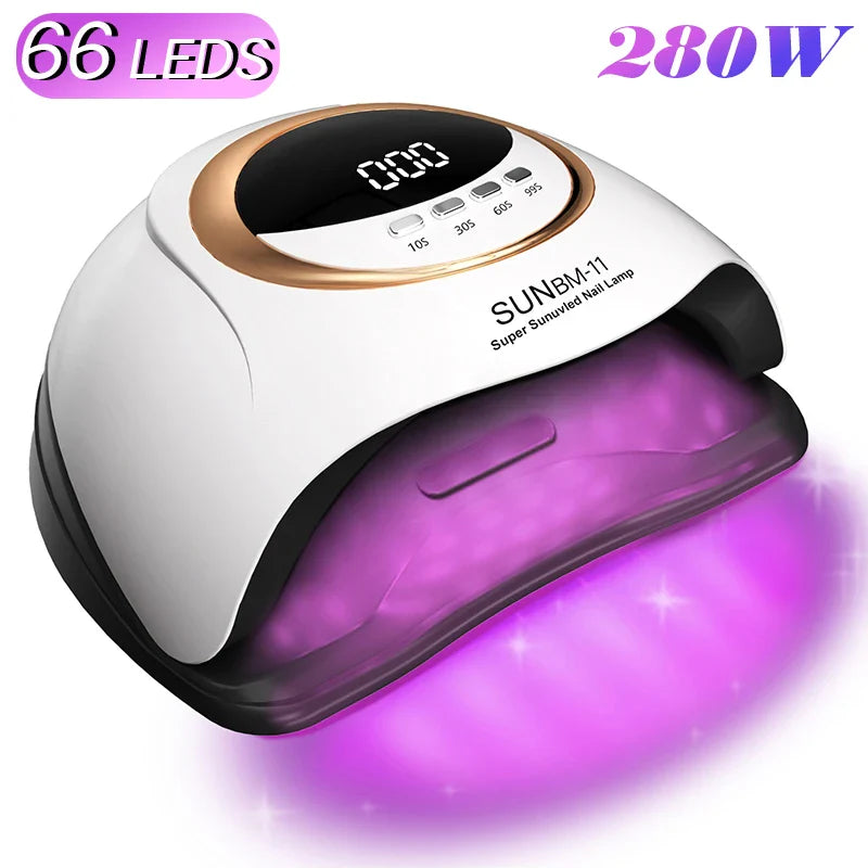 Lampe UV LED 300W pour Ongles - Séchoir Professionnel 72 LEDs avec Minuteur Intelligent - SHOP VELUMIA