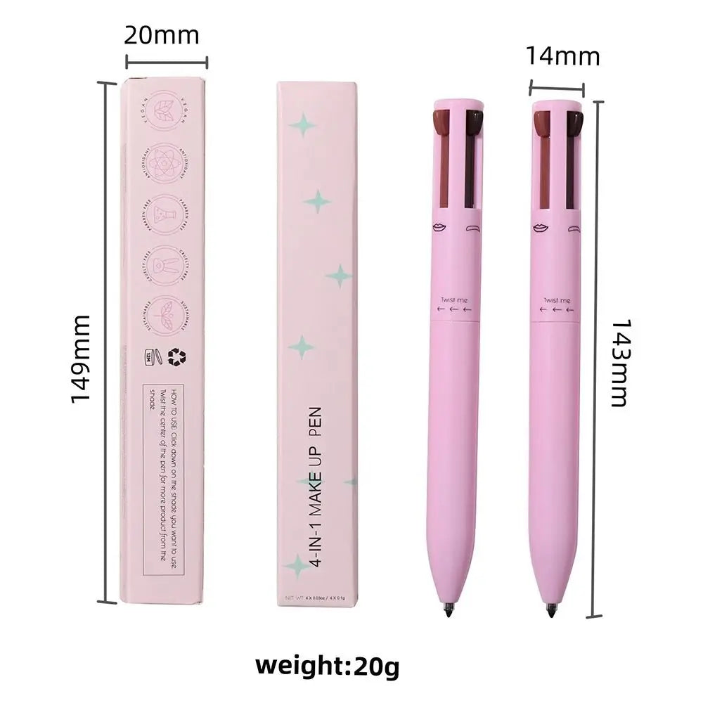 Crayon Maquillage 4-en-1 Multifonction - Eyeliner Sourcils Contour Lèvres Waterproof - SHOP VELUMIA