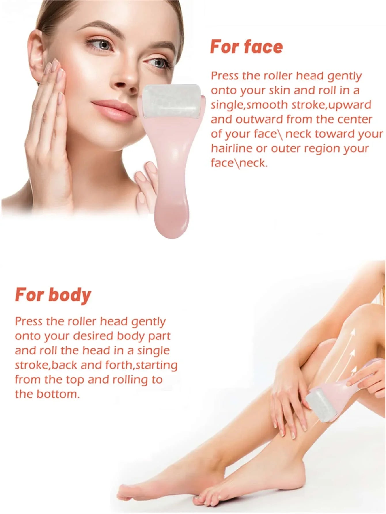 Rouleau de Massage Facial Glacé - Lifting Anti-Rides Raffermissant Visage Corps - SHOP VELUMIA