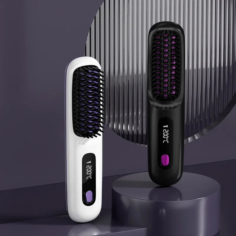Brosse Lissante Sans Fil à Ions Négatifs - SHOP VELUMIA