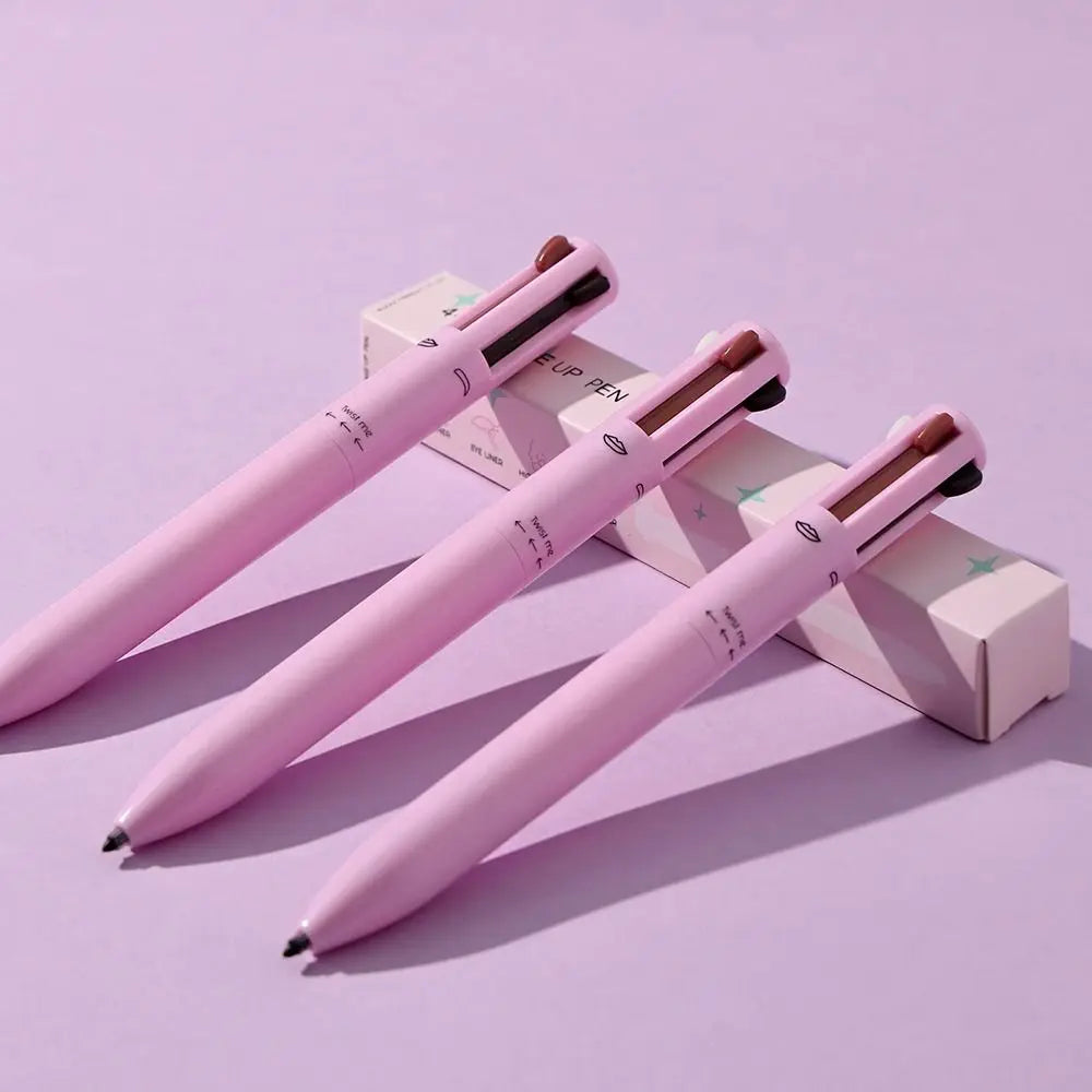 Crayon Maquillage 4-en-1 Multifonction - Eyeliner Sourcils Contour Lèvres Waterproof - SHOP VELUMIA