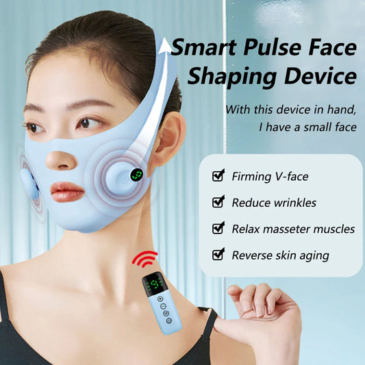 Appareil de Massage Facial V Face EMS - Lifting et Sculptant Anti-Double Menton - SHOP VELUMIA