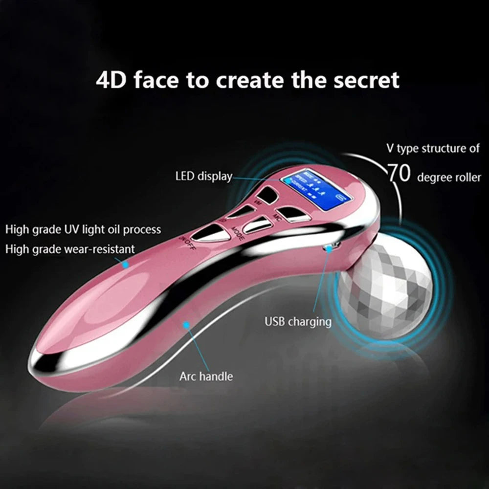 Masseur Facial 4D EMS – Microcourants & Lifting Velumia