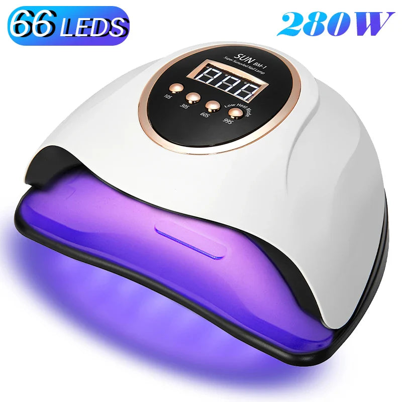 Lampe UV LED 300W pour Ongles - Séchoir Professionnel 72 LEDs avec Minuteur Intelligent - SHOP VELUMIA