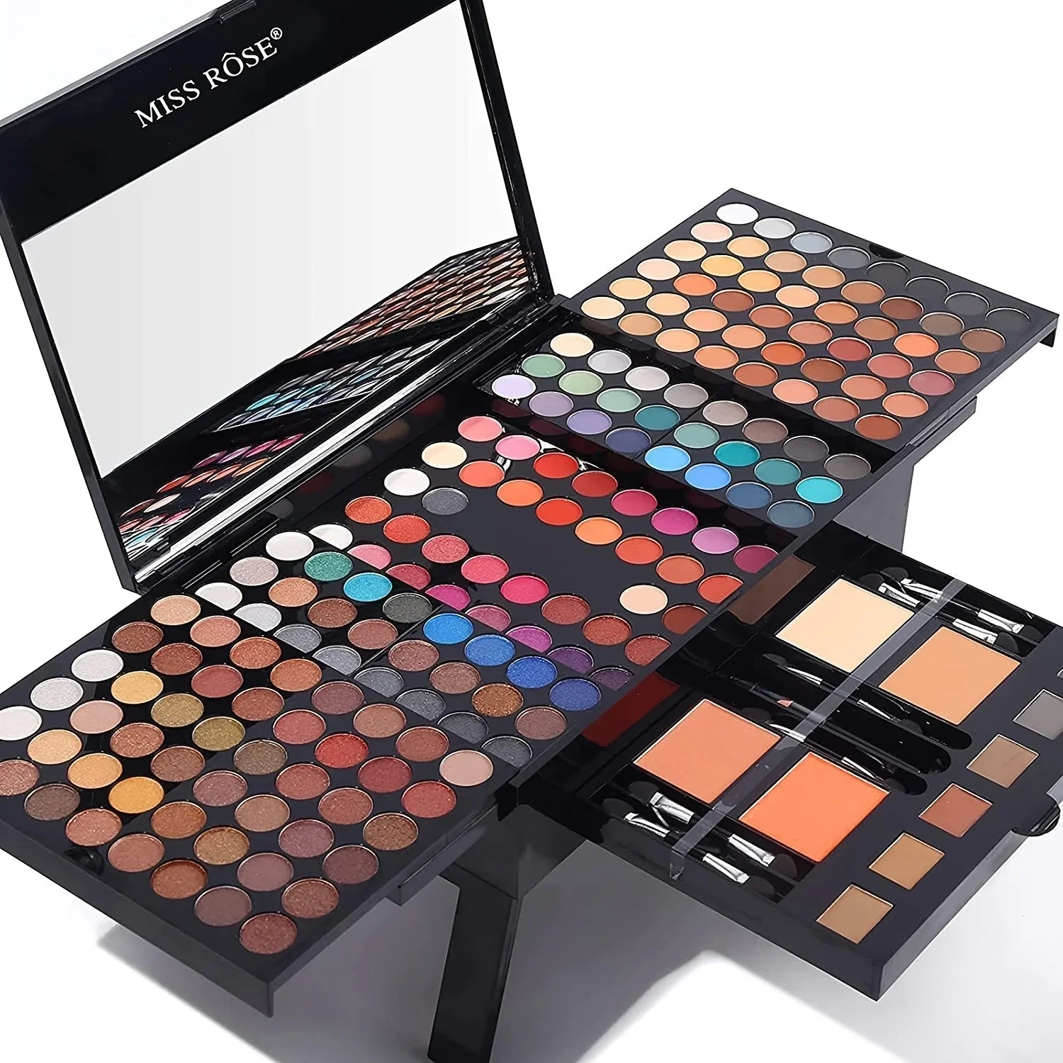 Palette Maquillage 180 Couleurs - Coffret Complet Fard à Paupières, Blush et Poudre avec Pinceaux - SHOP VELUMIA