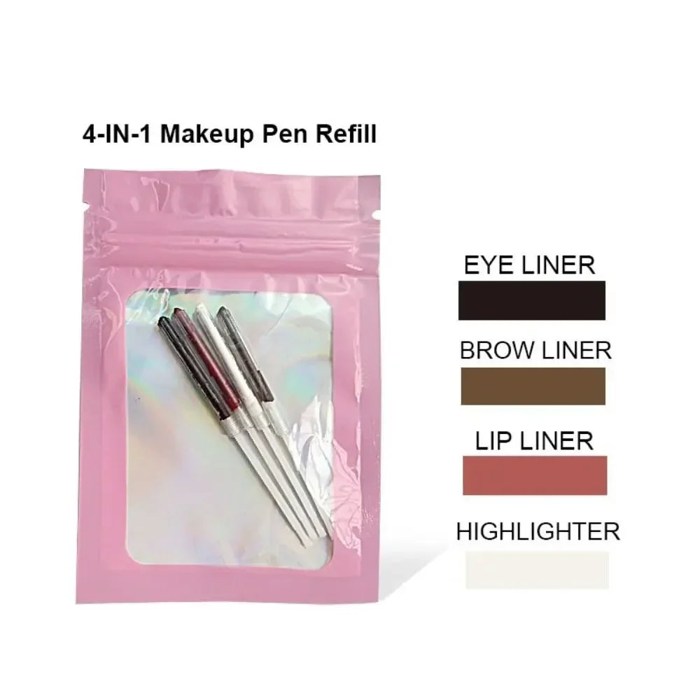 Crayon Maquillage 4-en-1 Multifonction - Eyeliner Sourcils Contour Lèvres Waterproof - SHOP VELUMIA