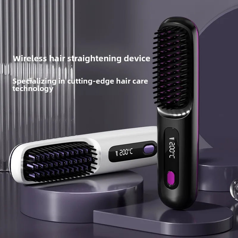 Brosse Lissante Sans Fil à Ions Négatifs - SHOP VELUMIA