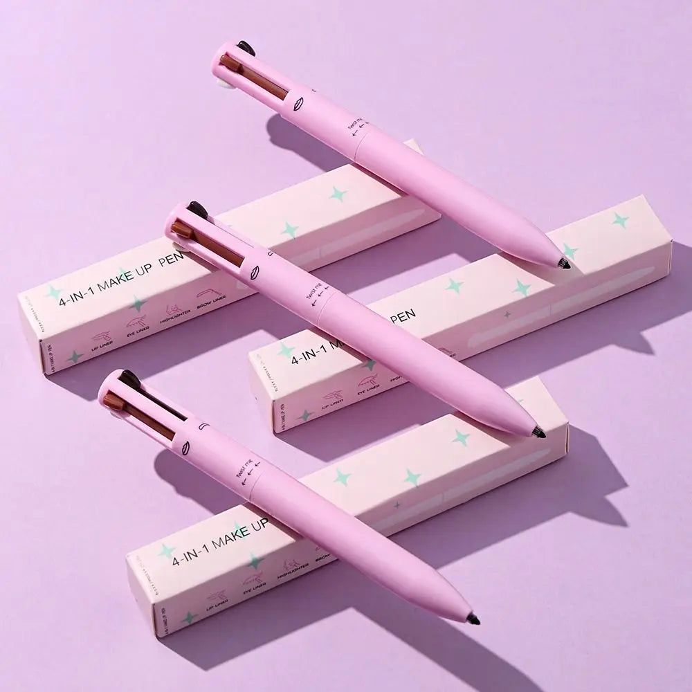 Crayon Maquillage 4-en-1 Multifonction - Eyeliner Sourcils Contour Lèvres Waterproof - SHOP VELUMIA