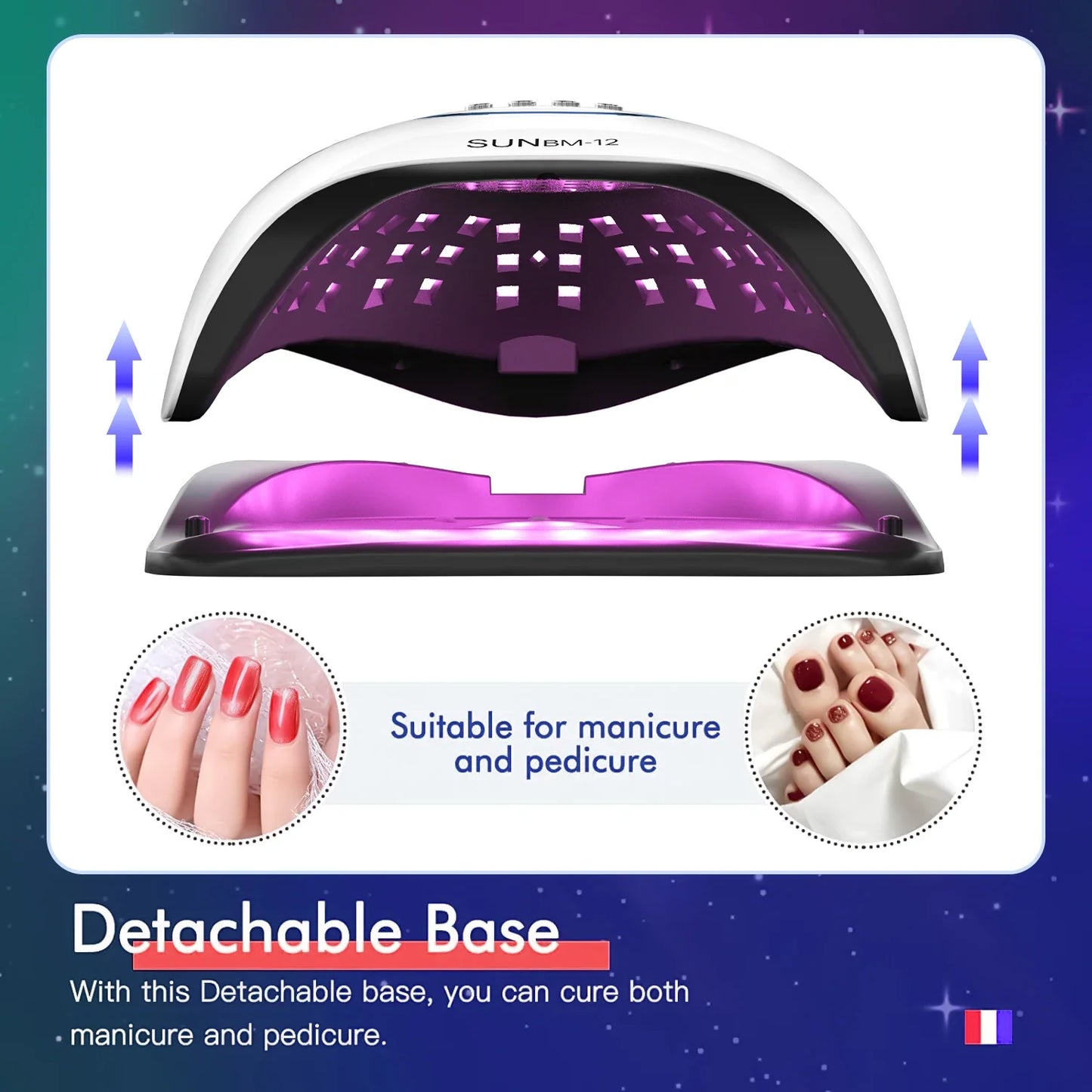 Lampe UV LED 300W pour Ongles - Séchoir Professionnel 72 LEDs avec Minuteur Intelligent - SHOP VELUMIA